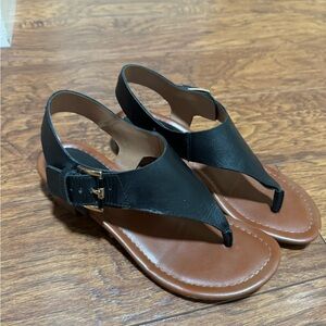 Tommy Hilfiger sandals, black, size 7